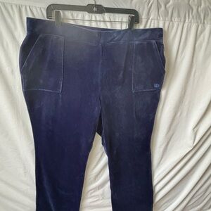 Juicy Couture Deep Blue Velour Pants
